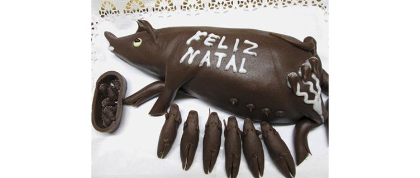 Porquinhos de Doce de AmÃªndoa, Chila e Ovos